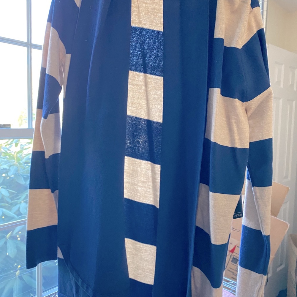 Blue/tan cardigan
